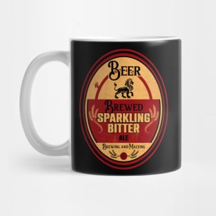 Brewing Beer Vintage Label Mug